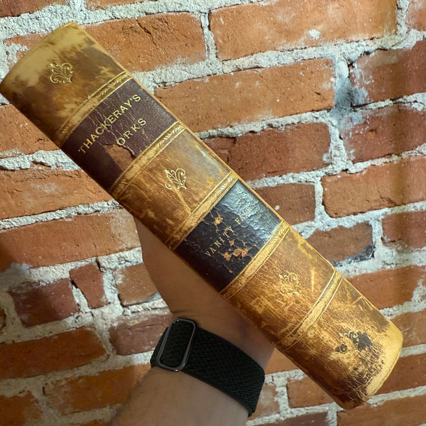 Vanity Fair: A Novel Without a Hero / Lovel the Widower - William Makepeace Thackeray - Rare Marbled Boards Lovell, Coryell & Company Hardback Circa 1890s Thackeray’s Works Edition