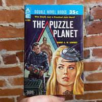 The Angry Espers - Lloyd Biggle, Jr. / The Puzzle Planet - Robert A.W. Lowndes - 1961 Ace Double Books Paperback D485