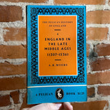 England in the Late Middle Ages - A.R. Myers - 1963 Pelican Books Paperback