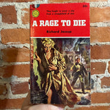 A Rage To Die - Richard Jessup - 1955 1st Gold Medal Books Paperback - Mitchel Hooks Cover