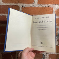 Sons and Lovers - D.H. Lawrence - 1962 Modern Library Hardback