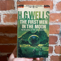The First Men in the Moon - H.G. Wells - 1967 Berkley Highland Paperback - Paul Lehr Cover