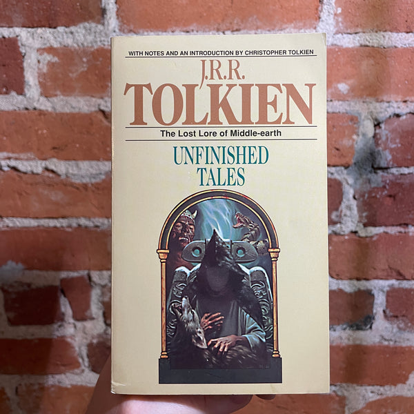 Unfinished Tales - J.R.R. Tolkien - 1988 Ballantine Books Paperback - Michael Herring Cover