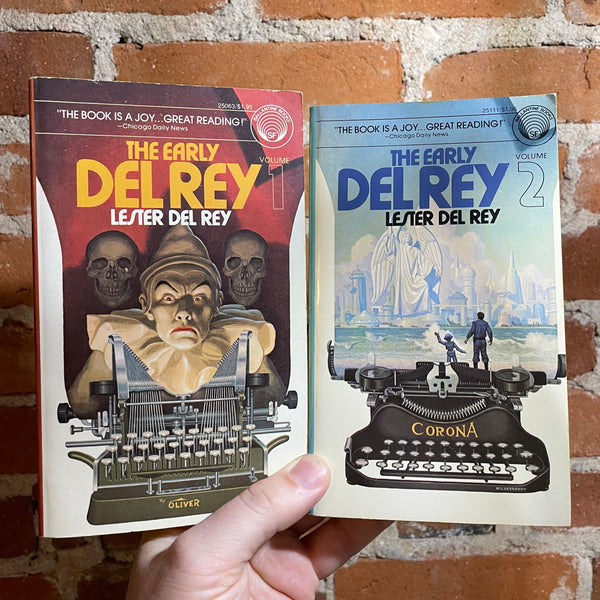 The Early Del Rey 1 & 2 - Lester del Rey - 1976 Ballantine Books Paperback  - The Brothers Hildebrandt Cover