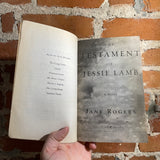 The Testament of Jessie Lamb - Jane Rogers - 2011 1st Harper Paperback