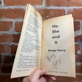 He, She and It - Marge Piercy - SIGNED 1993 Fawcett Crest Books Paperback