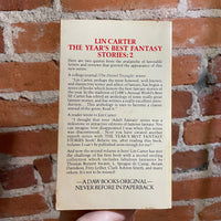 The Year’s Best Fantasty Stories: 2 - Lin Carter - Daw Books Paperback #205 - George Barr Cover