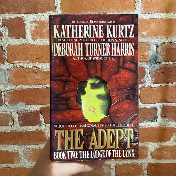 The Adept - Book Two: The Lodge of the Lynx - Katherine Kurtz & Deborah Turner Harris - 1992 Ace Books Paperback