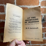 At the Mountains of Madness and Other Tales of Terror - H.P. Lovecraft - 1974 Ballantine Books Paperback - John Holmes Cover