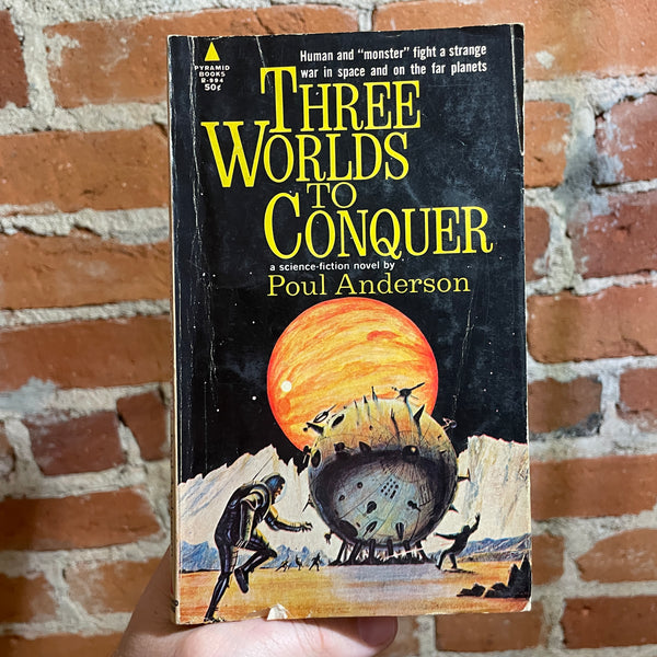 Three Worlds to Conquer - Poul Anderson - 1964 Pyramid Books Paperback - Jack Gaughan Cover