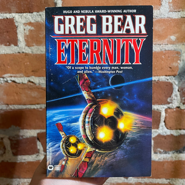 Eternity - Greg Bear - 1990 Warner Books Paperback - Bob Eggleton Cover