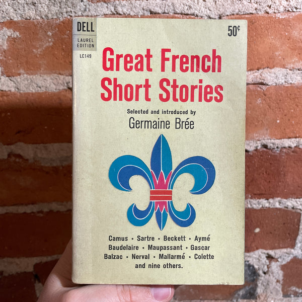 Great French Short Stories - Selected by Germaine Bree - 1960 1st Dell Books Paperback - John Alcorn Cover