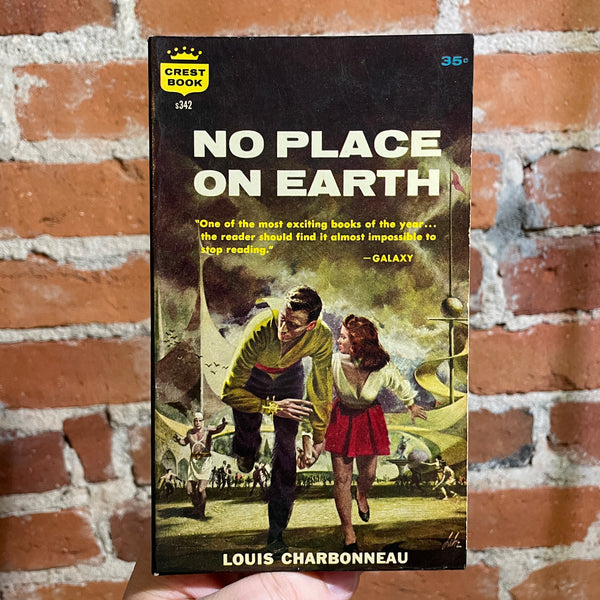 No Place on Earth - Louis Charbonneau - 1959 Crest Books Paperback