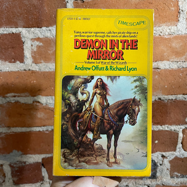 Demon In The Mirror - Andrew Offutt & Richard Lyon 1978 Timescape Pocket Books Paperback - Boris Vallejo Cover