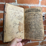 Antique German New Testament — Evangelium St. Matthäus — Early 18th–19th Century Leatherbound Pocket Bible