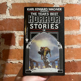 The Year’s Best Horror Stories IX - Edited by Karl Edward Wagner - 1981 Daw Books Paperback - Michael Whelan Cover