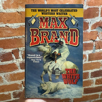 The White Wolf - Max Brand - 1995 Leisure Books Paperback - Hermon Adams Cover