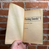 Flashing Swords! #1 - Edited by Lin Carter - 1973 1st Dell Books Paperback - Frank Frazetta Cover
