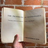 The Prophecies of Nostradamus - Translated by Erika Cheetham - 1973 28th Wideview/Perigee Books Trade Paperback