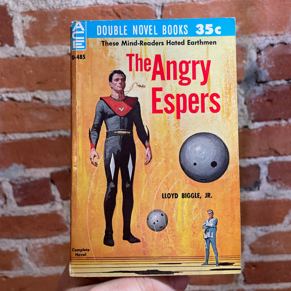 The Angry Espers - Lloyd Biggle, Jr. / The Puzzle Planet - Robert A.W. Lowndes - 1961 Ace Double Books Paperback D485