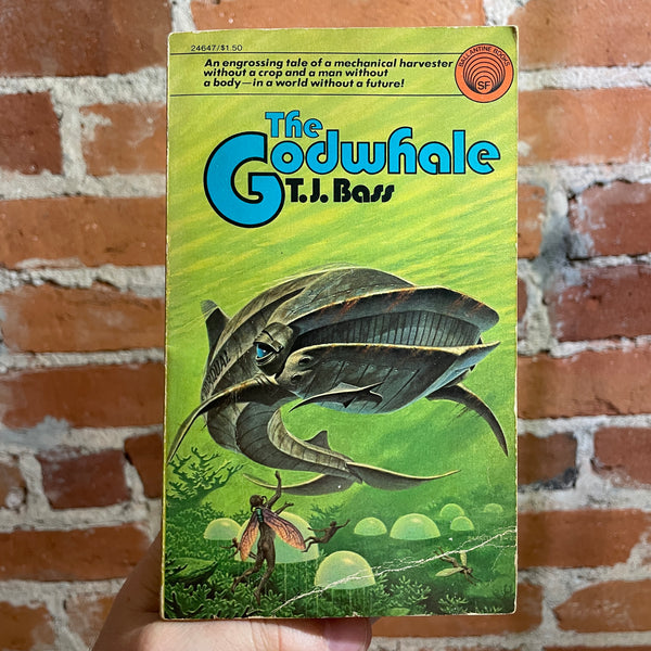 The Godwhale - T.J. Bass - 1975 2nd Ballantine Books Paperback - Darrell Sweet Cover