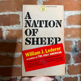 A Nation of Sheep - William J. Lederer - 1966 5th Fawcett Crest Paperback