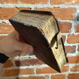 Antique German New Testament — Evangelium St. Matthäus — Early 18th–19th Century Leatherbound Pocket Bible