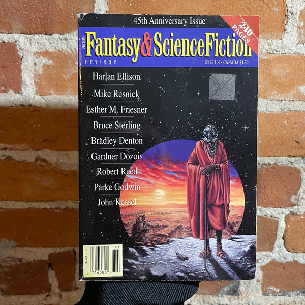 Sensible City - Harlan Ellison - Fantasy & Science Fiction Magazine Oct/Nov 1994 - 45th Anniversary Edition Jill Bauman Cover