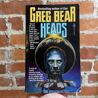 Heads - Greg Bear - 1992 Tor Books Paperback - Bob Eggleton Cover