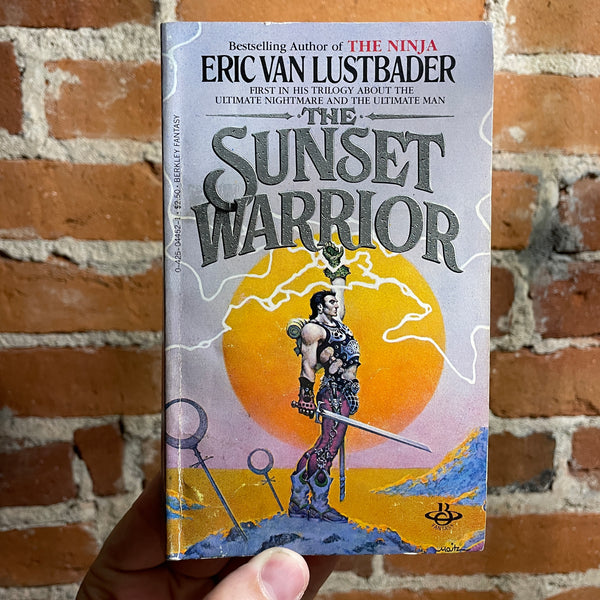 The Sunset Warrior - Eric Van Lustbader - 1985 Berkley Books Paperback - Don Maitz Cover