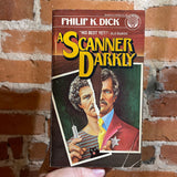 A Scanner Darkly - Philip K. Dick  1977 Del Ray Book vintage paperback - Carlos Ochagavia Cover