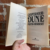 Chapterhouse: Dune - Frank Herbert 1987 Ace Books vintage paperback - Foil Embossed Raised Letters on cover