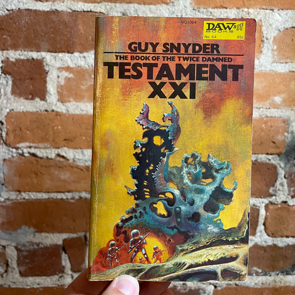 Testament 21 - Guy Snyder - 1973 Daw Books Paperback #64 - Frank Kelly Freas Cover