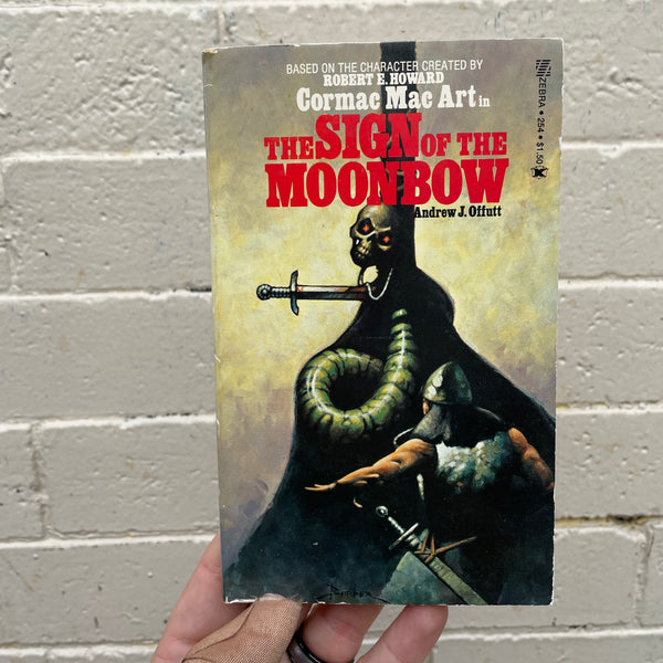 The Sign of the Moonbow - Andrew J. Offutt - 1977 Zebra Books Paperback - Tom Barber Cover