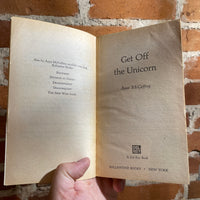 Get Off the Unicorn - Anne McCaffrey - 1977 Paperback - Paul Alexander Cover