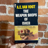 The Weapon Shops of Isher - A.E. Van Vogt - Ace Books Paperback - John Schoenherr Cover
