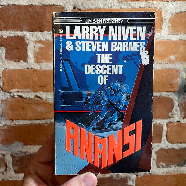 The Descent of Anansi - Larry Niven & Steven Barnes - 1982 Tor Books Paperback - Howard Chaykin Cover