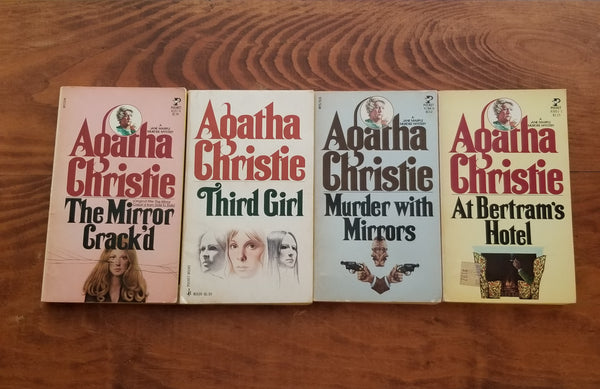 Agatha Christie Miss Marple Mystery Book Bundle of 4 ( 1952-67 Pocket Paperbacks)