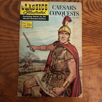Caesar's Conquests by Julius Caesar # 130 (Classics Illustrated (January 1956 Gilberton Company vintage comic)