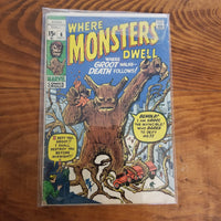 Where Monsters Dwell Vol.1 #6 (November 1970 Marvel Comics Groot Story vintage comic)