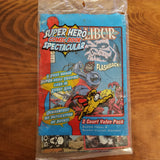 Excalibur SUPER HERO COMIC BOOK SPECTACULAR New in bag! 1 CARD 2 COMIC BOOKS