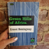 Green Hills of Africa - Ernest Hemingway 1935 Charles Scribner's Sons vintage paperback,