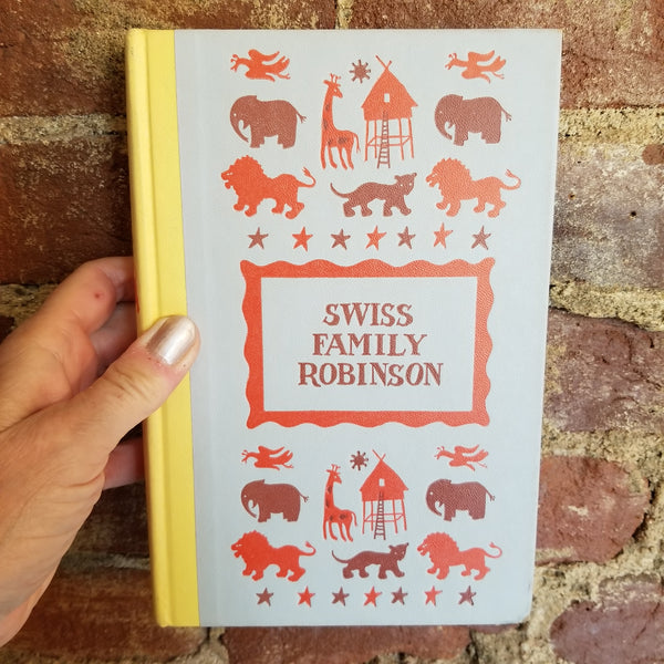 Swiss Family Robinson  Junior Deluxe Edition - Johann David Wyss -1954 Nelson Doubleday vintage illustrated hardback