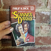 A Scanner Darkly - Philip K. Dick  1977 Del Ray Book vintage paperback - Carlos Ochagavia Cover