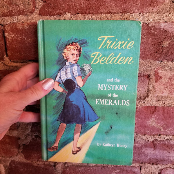 Trixie Belden and the Mystery of the Emeralds - Kathryn Kenny 1965 Golden Press vintage hardback