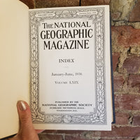 National Geographic Magazine Volume (Vol.) 69 (LXIX) January -June 1936  National Geographic Society vintage hardback