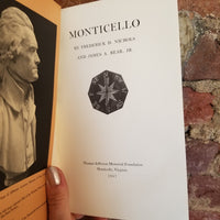 Monticello A Guidebook - Frederick D Nichols 1967 Thomas Jefferson Memorial Foundation vintage paperback