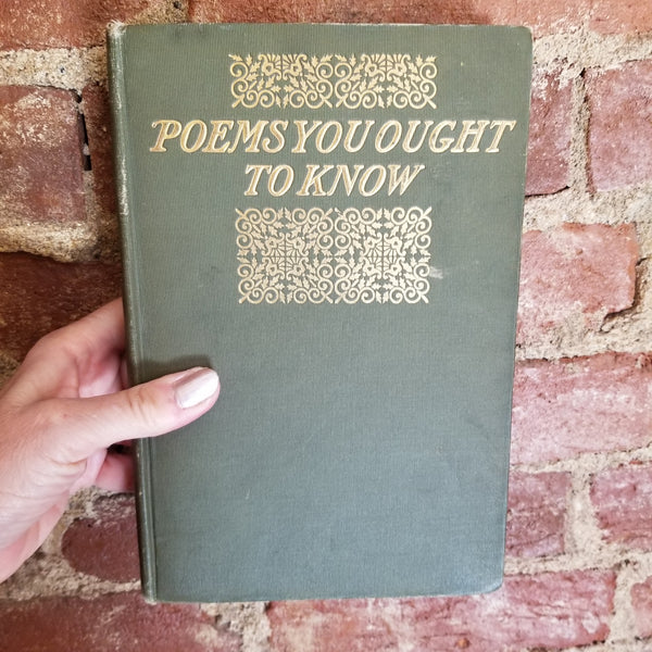 Poems You Ought to Know - Elia W. Peattie 1903 Fleming H. Revell Company vintage hardback