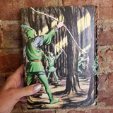 The Merry Adventures of Robin Hood - Howard Pyle -Illustrated Junior Library 1952 Grosset & Dunlap vintage hardback