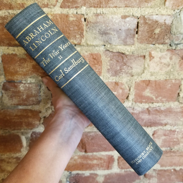 Abraham Lincoln: The War Years, Vol 2 - Carl Sandburg 1939 Harcourt, Brace & Co vintage hardback